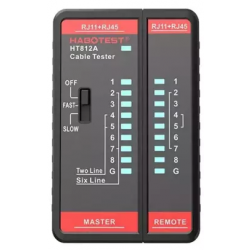 Tester przewodów sieciowych LAN RJ11 / RJ45 Habotest HT812A