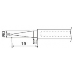 N7-2 grot ostry stożek 0,3mm do lutownicy grotowej ZD-708N