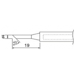 N7-3 grot ścięty stożek 4mm do lutownicy grotowej ZD-708N