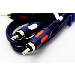 RK230 kabel przyłączeniowy 2x RCA - 2x RCA CINCH 1m łezka Vitalco