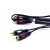 RK230 kabel przyłączeniowy 2x RCA - 2x RCA CINCH 1m łezka Vitalco