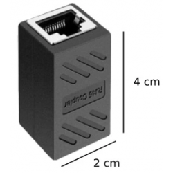 Przedłużacz kabli sieciowych adapter Ethernet łącznik 2x RJ45 żeński