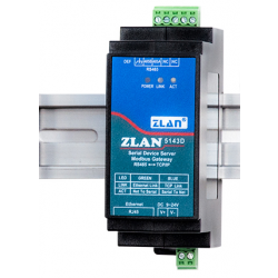 ZLAN5143D konwerter RS485 na Ethernet na szynę DIN czarny