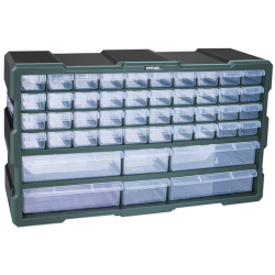 Organizer ścienny z 46 szufladkami zielony ASR-6017