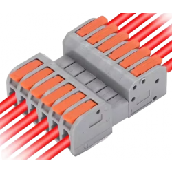 Konektor szybkozłączka 6 kanałowa zatrzaskowa 0,2-4mm²/0,14-4mm² 32A 250V