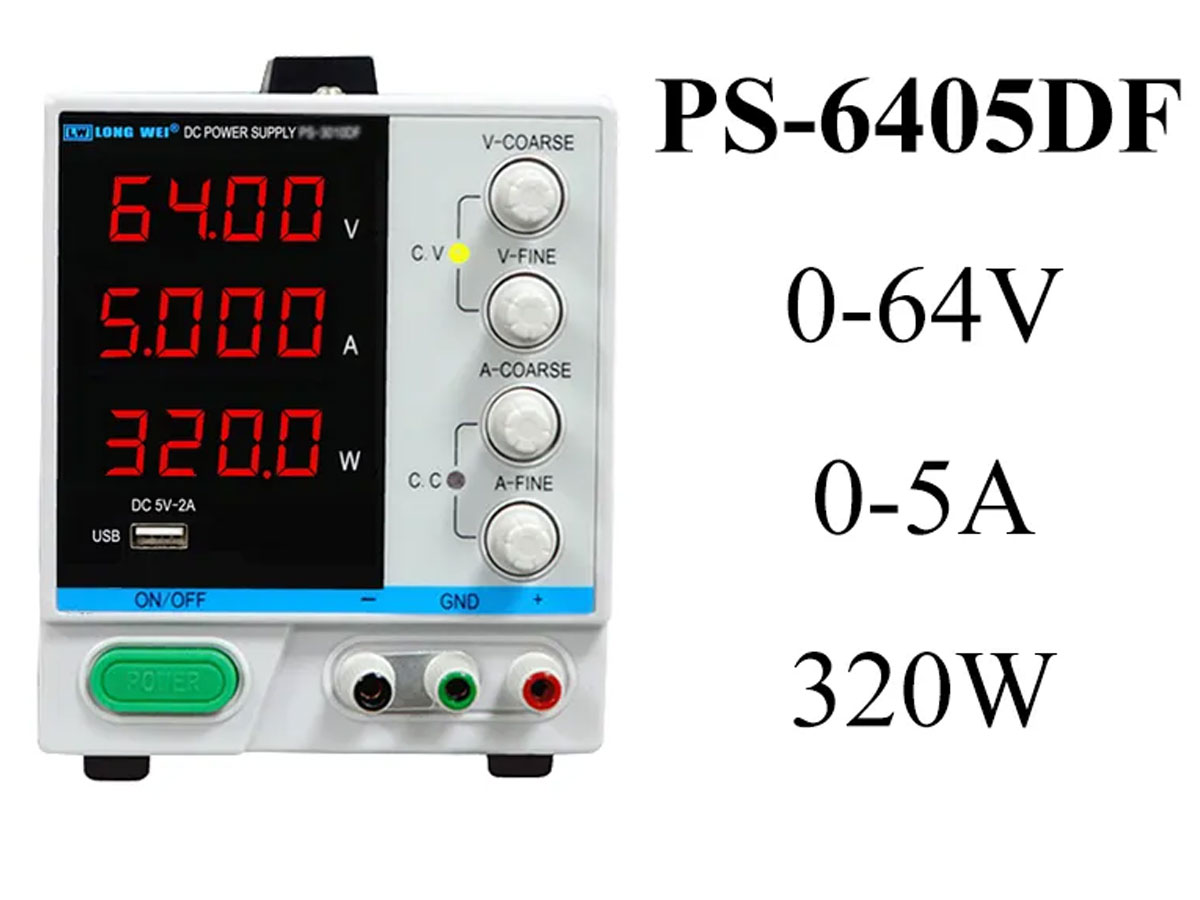 Zasilacz laboratoryjny PS-6405DF 0-64V 0-5A 320W