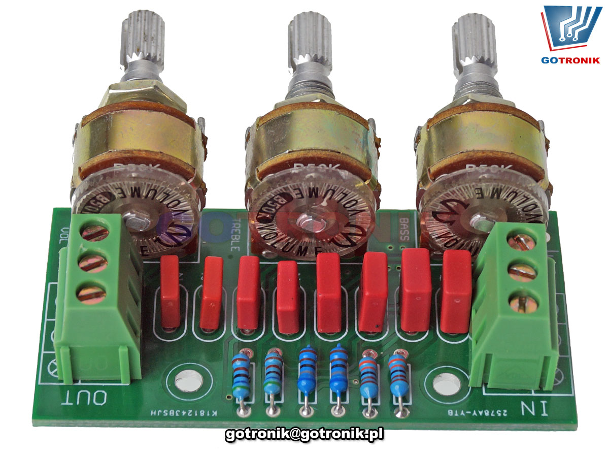 BTE-891 Regulator barwy tonów w torze audio zestaw do samodzielnego montażu kit/diy