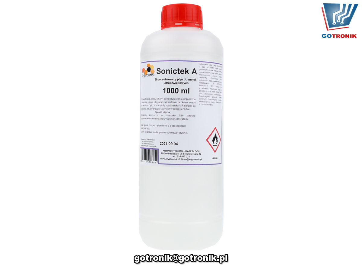 Sonictek A koncentrat do myjek ultradźwiękowych 1L CHEM-040