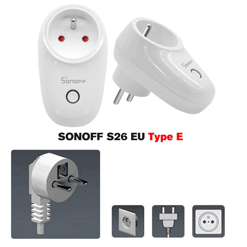 Sonoff S26 gniazdko elektryczne 230V sterowane z WiFi IM180320003 S26 EU-E
