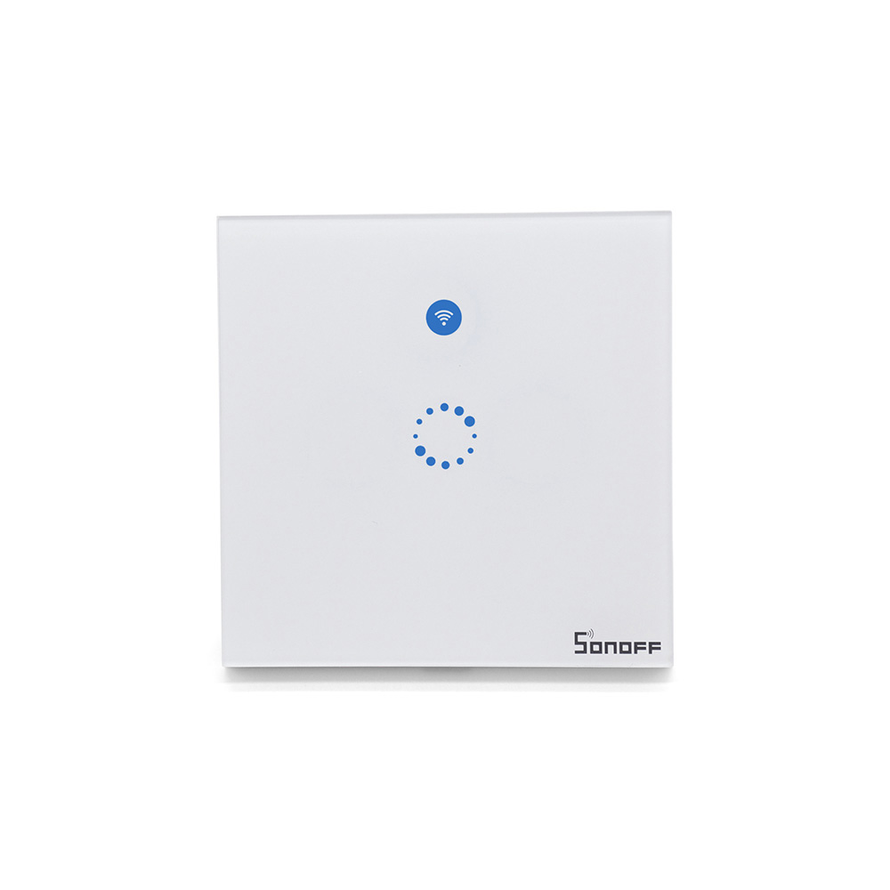 Sonoff T1 EU 1C dotykowy przełącznik światła z sterowaniem WiFi i pilot 433MHz wersja 1 kanałowa IM171018002