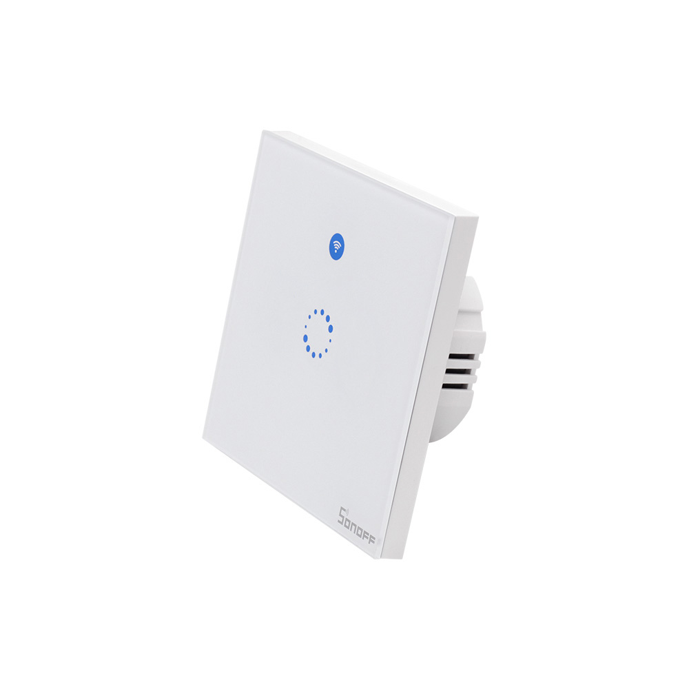 Sonoff T1 EU 1C dotykowy przełącznik światła z sterowaniem WiFi i pilot 433MHz wersja 1 kanałowa IM171018002