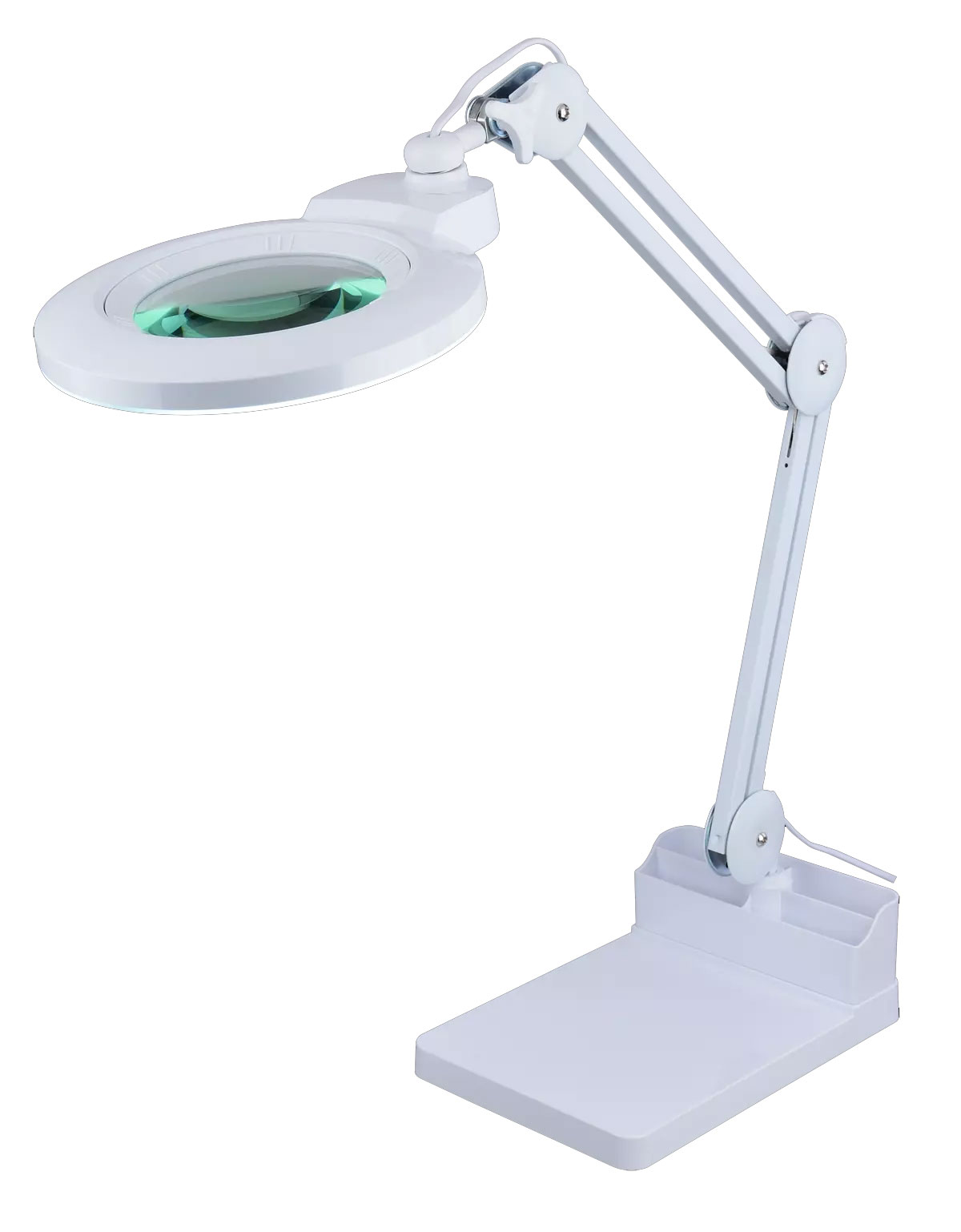 LAM-057 prostokątna podstawa na stół do lampy z lupą, podstawka biurkowa do lamp z lupą, podstawka na blat do lampy z lupą,
