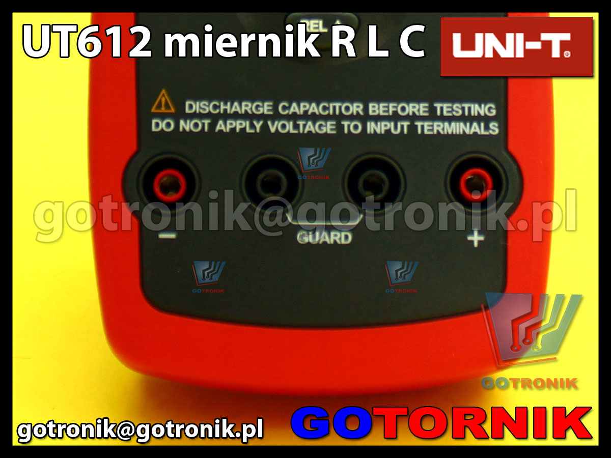 UT612 Unit miernik do pomiarów elementów biernych RLC / LCR czyli R - rezystorów L - cewek i C - pojemności kondensatorów