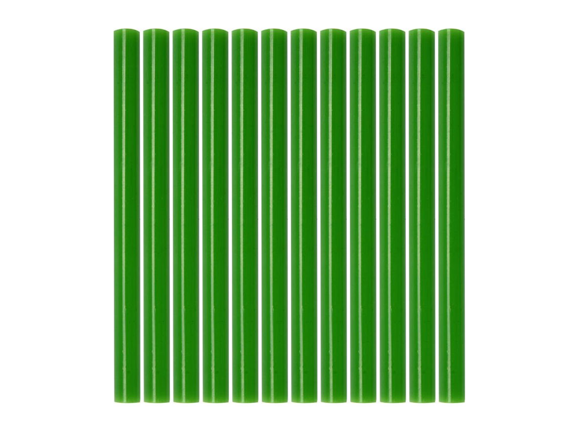 Klej termotoliwy uniwersalny 7,2x100mm 12szt zielony