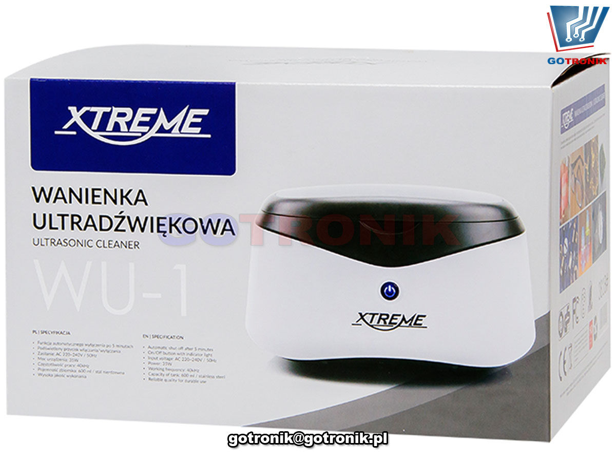 Myjka ultradźwiękowa WU-01 600ml