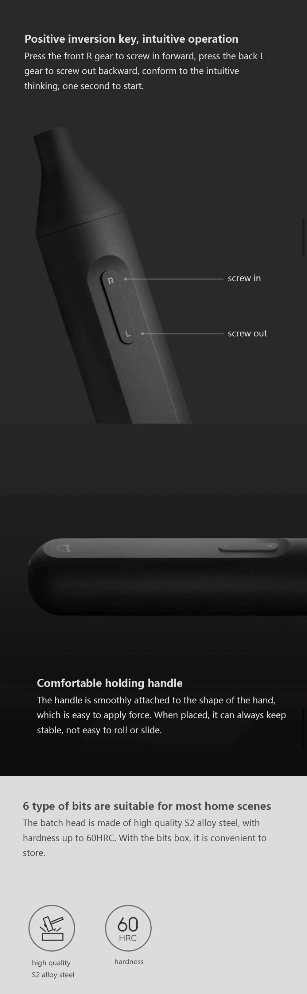 Xiaomi Mijia MJDDLSD002QW wkrętak akumulatorowy, wkrętarka akumulatorowa, śrubokręt elektryczny do precyzyjnych prac