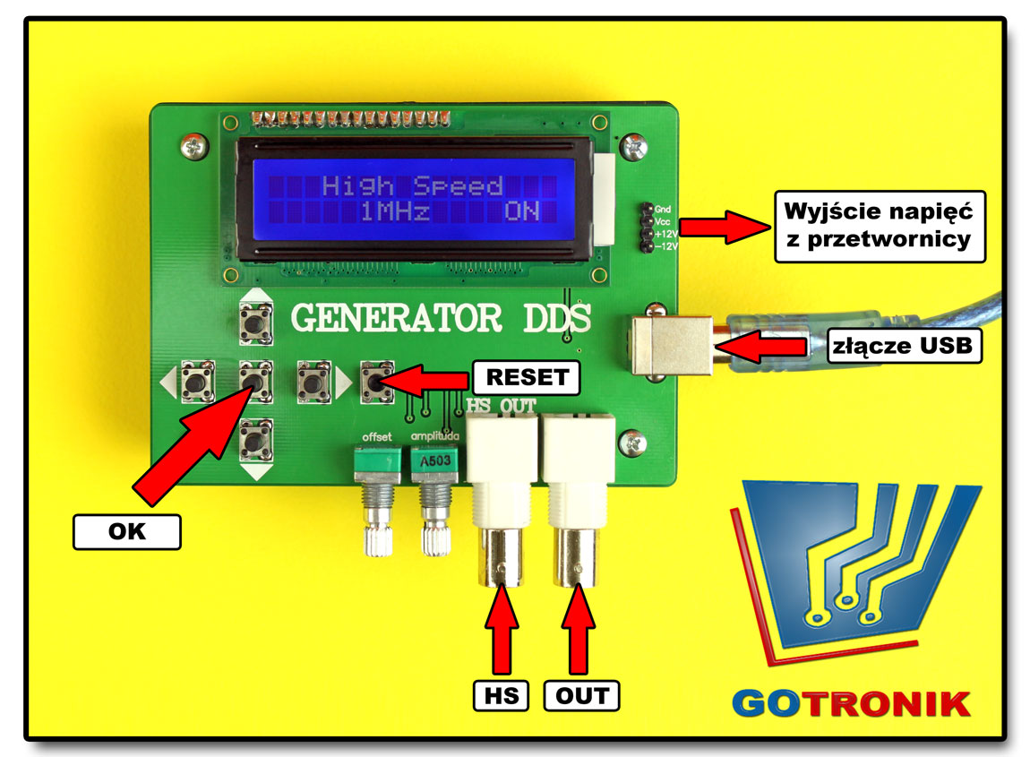 Generator sygnałowy funkcyjny DDS - opis