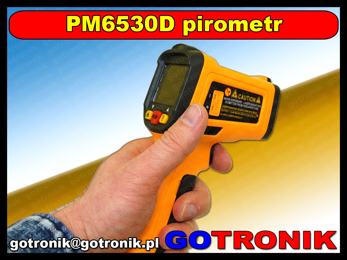 Peakmeter pm6530d pirometr na podczerwień miernik temperatury UV led 